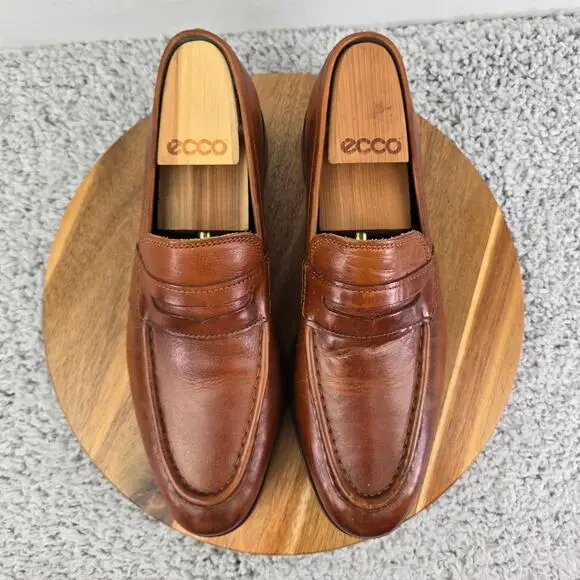 Cole Haan Mens 9.5M Jefferson Grand Brown Leather Casual Lifestyle Penny Loafer - Picture 5 of 13